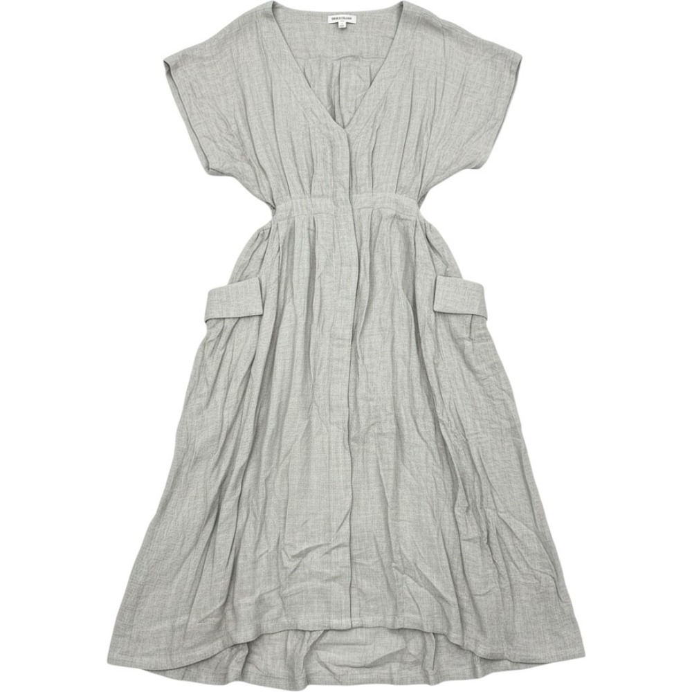 NWT Free People free-est Coconico Cutout Pocket Midaxi Dress Agate Grey Large